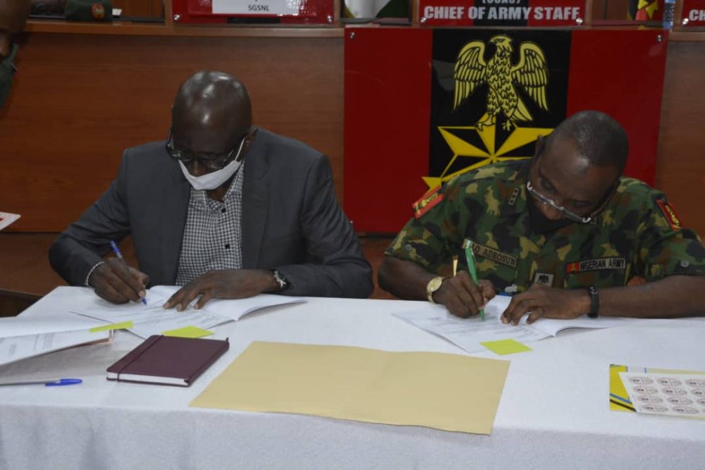 Nigerian Army signs MoU with local industries for production of ...