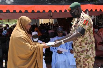 ARMY: Borno Governor redeems N20m, other pledges to late Col. Bako, 3 soldiers’ families
