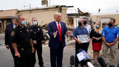 Trump denies systemic racism, pushes ‘law and order’ in Kenosha