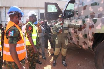 WAR ON TERROR, ANTI BANDITRY OPERATIONS: Gen Buratai tours Command Engineering Depot Kaduna