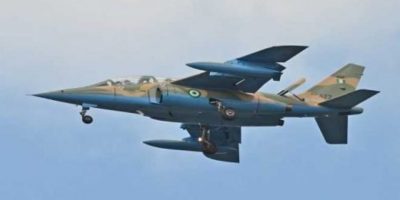 Military aircraft sets ISWAP fuel storage, others on fire, kill fighters