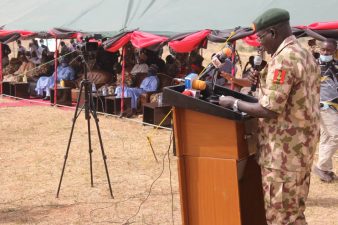 CHRISTMAS 2020: COAS urges officers, soldiers to demonstrate loyalty to President Muhammadu Buhari