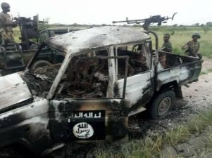Nigerian troops sustain onslaught against Boko Haram/ISWAP terrorists, kill 5 in fresh raid – Defence Headquarters