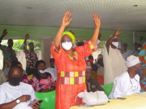 COVID-19: Akande-Sadipe makes first public appearance at Oyo, after battle with virus