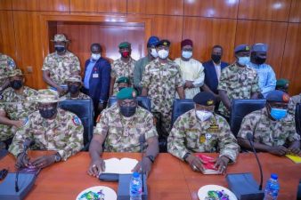 Defence, Army, other service chiefs in Maiduguri towards ending Boko Haram, other terrorist activities in Nigeria