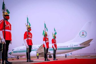 PHOTO NEWS: President Muhammadu Buhari jets to London