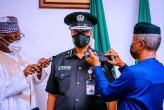PHOTO NEWS: New IGP decorated, resumes duty in Loui’s Edet House
