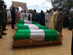 Sultan, other top dignitaries present at National Mosque funeral ceremony of late Gen. Attahiru, others, as plane crash victims buried in Abuja