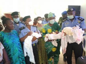 Ogun CP, PCRC visit woman police who delivered triplets