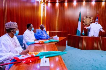 President Buhari receives Ayade, Matawalle in Villa, says ‘Your people will respect you more for having the courage to join APC’