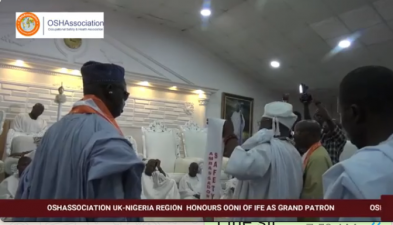 Ooni of Ife inaugurated Grand Patron, Fellow OSHAssociation UK – Nigeria Region