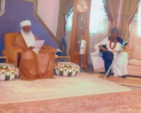 Attah of Aiyede Ekiti, Oba Orishagbemi, congratulates Sultan at 65