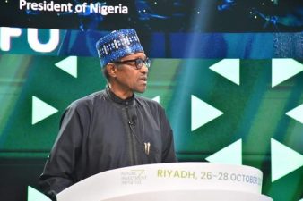RIYADH SUMMIT: President Buhari says long-term peace, stability will depend on investing in humane policies, relieving debt burdens