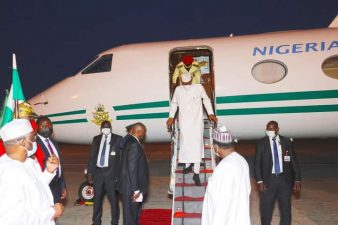 BREAKING: President Buhari returns to Abuja after attending Saudi’s summit