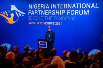 At Paris peace forum, President Buhari calls for objective, total distribution of COVID-19 vaccines