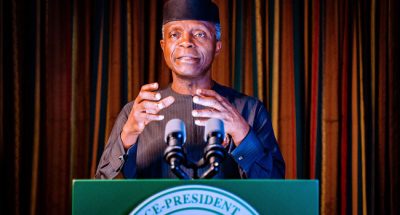 CLIMATE CHANGE: FG is focused on what works for Nigeria, says VP Osinbajo