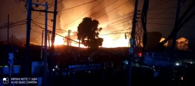 BREAKING: Oke-Afa plant market on fire