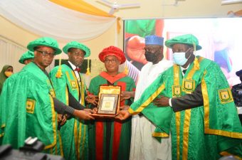 Aisha Buhari, Gambari, Kamoru Yusuf, Indimi others bag KWASU honorary PhD