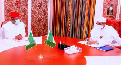 2023: Another APC chieftain, Gov David Umahi informs Buhari he wants to run for Presidency