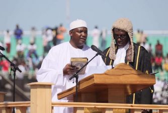 President Buhari attends Barrow’s inauguration