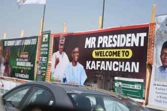 PROJECT COMMISSIONING: Nobody should be allowed to raise thugs to force himself on people, Buhari warns on visit to Kafanchan, Southern Kaduna