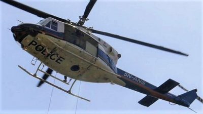 Police helicopter in controlled safe-landing in Bauchi