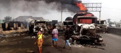 2 persons killed, 30 houses destroyed by fire explosion in Delta State