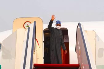 PHOTO NEWS: President Muhammadu Buhari departs Abuja for the 35th Ordinary Session of the AU Summit in Addis Ababa, Ethiopia 3 February 2022
