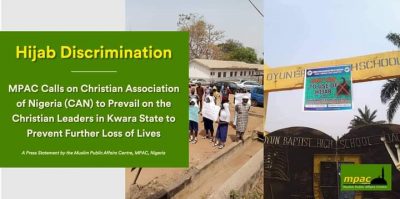 KWARA SCHOOL KILLING: CAN leaders major contributors, whipping up emotions, driving anti-Muslim sentiments in Nigeria – MPAC Nigeria