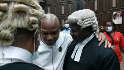 As Nnamdi Kanu’s trial resumes, DSS explains why he is not allowed to change his clothes – DSS