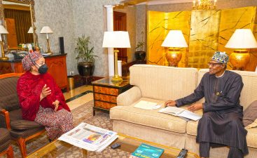 PHOTO: Buhari receives UN Deputy Secretary General, Amina Mohammed in Addis Ababa
