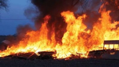 Breaking: Fire razes Shebah Oil platform in Niger Delta