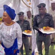 Loui’s Edet House reacts, as video of police orderly carrying VIP’s food tray in Kwara goes viral