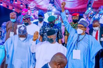 We must remain strong, united, President Buhari tells APC members at National Convention