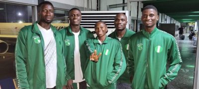 PHOTO NEWS: Police Constable Samson Nathaniel, others depart Nigeria for World Championship in Serbia