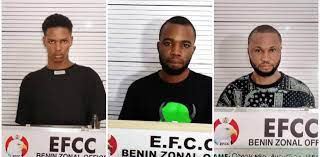 EFCC: Court convicts, sentences 3 internet fraudsters to prison in Benin