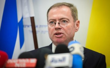 Ukraine’s envoy walks out of Israeli briefing over Gantz’s comments