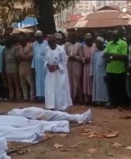 ANAMBRA: Pregnant woman, Harira Jibril, murdered with her four children by IPOB terrorists, buried according to Islamic rites