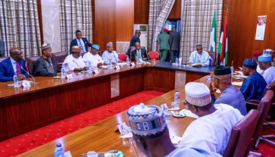 2023: President Buhari meets APC governors in Aso Rock