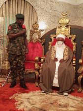 PHOTO NEWS: Chief of Army Staff, Gen. Yahaya, visits Sultan of Sokoto on Tuesday