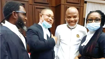 IPOB: Kanu’s legal team to write UK over alleged terrorism link