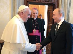 Pope Francis says NATO started war in Ukraine by ‘barking at Putin’s door’