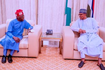 PHOTO NEWS: President Buhari receives APC Presidential Candidate, Tinubu, in audience in State House