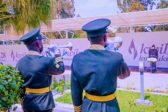 Nigerians need to tolerate one another, President Buhari says after laying wreath at Kigali genocide memorial