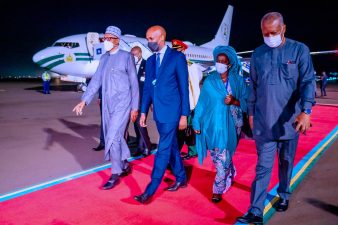PHOTOS NEWS: President Buhari arrives Kigali, Rwanda for CHOGM 2022 on 22nd June 2022