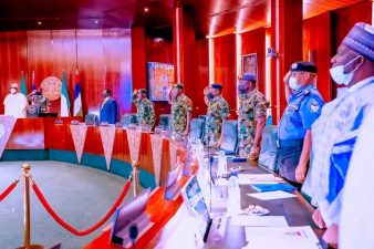 PHOTO NEWS: President Muhammadu Buhari presides over Security Briefing in State House Abuja on 28th July 2022