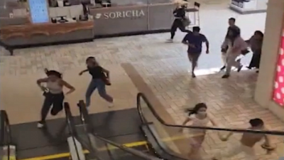 Video shows chaos in US mall as light fixture collapse prompts reports of gunshots