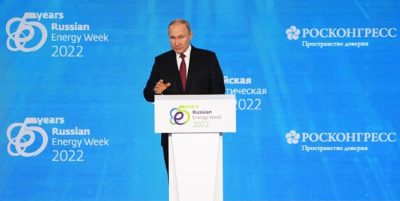 Address by President Vladimir Putin at plenary session of Russian Energy Week International Forum