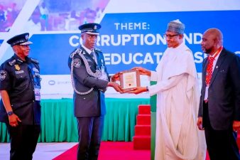 President Buhari congratulates winner of the Police public service integrity award