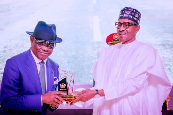 ‘VIRTUES OF A PRESIDENT’: Buhari confers service of excellence award on Jonathan, Wike, 42 others
